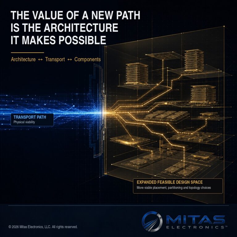 THE VALUE OF A NEW PATH IS THE ARCHITECTURE IT MAKES POSSIBLE