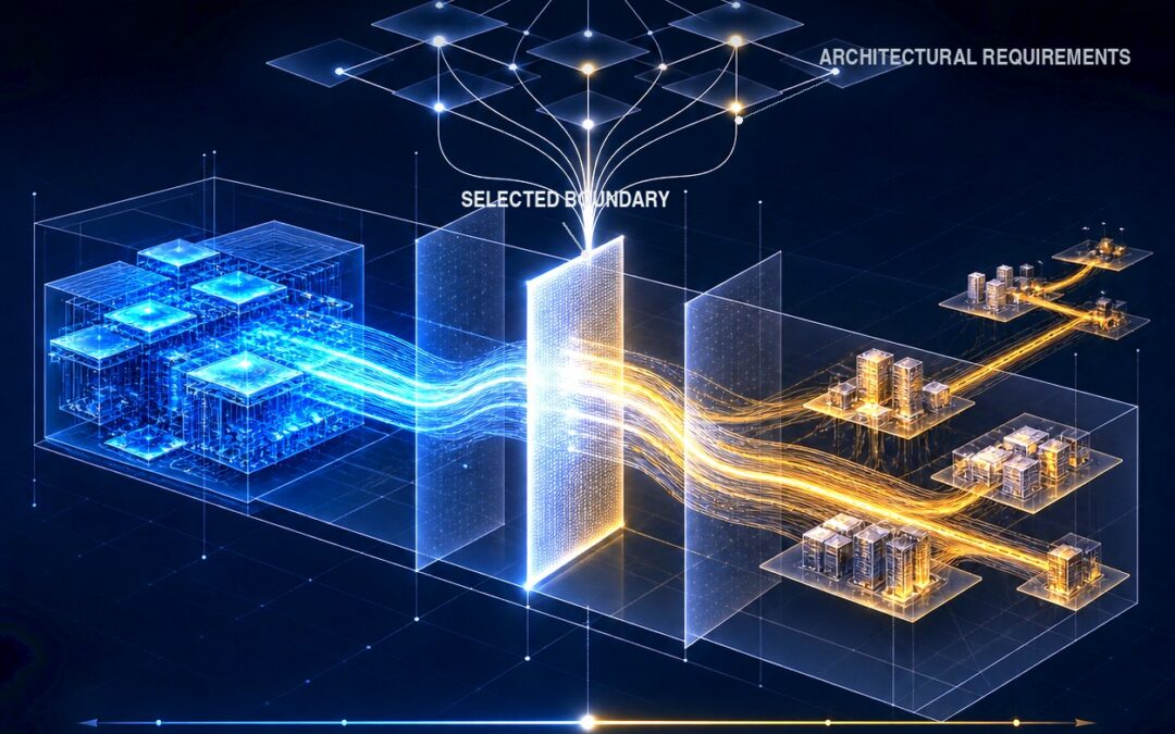 THE ARCHITECTURE SHOULD DECIDE WHERE THE PHYSICS CHANGES